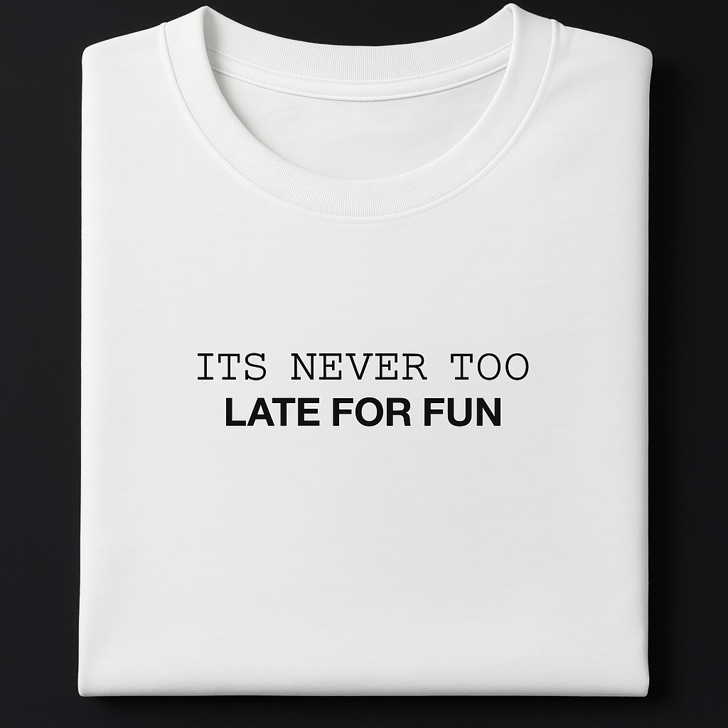 White Printed Oversized Basic T-Shirt (Unisex)