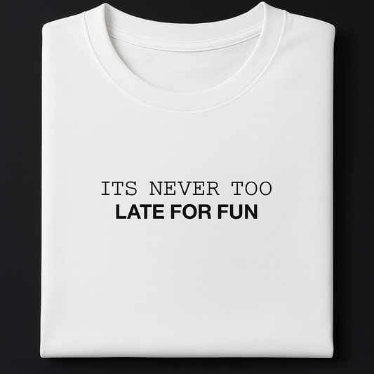 White Printed Oversized Basic T-Shirt (Unisex)